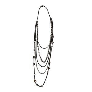 Express Multi Chain Layered Beaded  Necklace